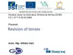 Revision of tenses - slide 1