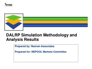 DALRP Simulation Methodology and Analysis Results