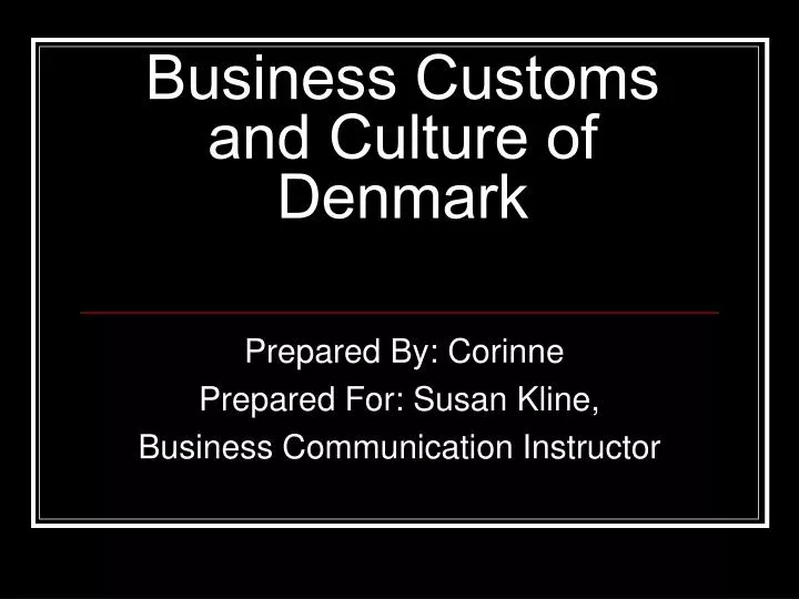 business customs and culture of denmark