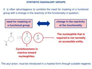 SYNTHETIC EQUIVALENT GROUPS