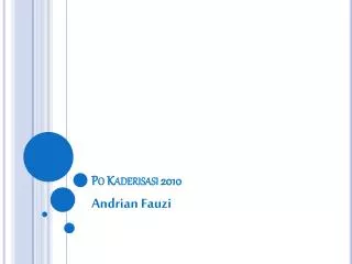 po kaderisasi 2010