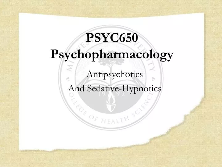 psyc650 psychopharmacology