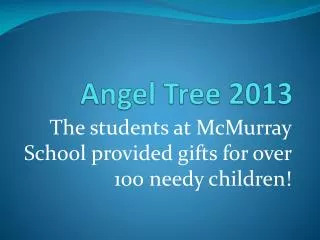 Angel Tree 2013
