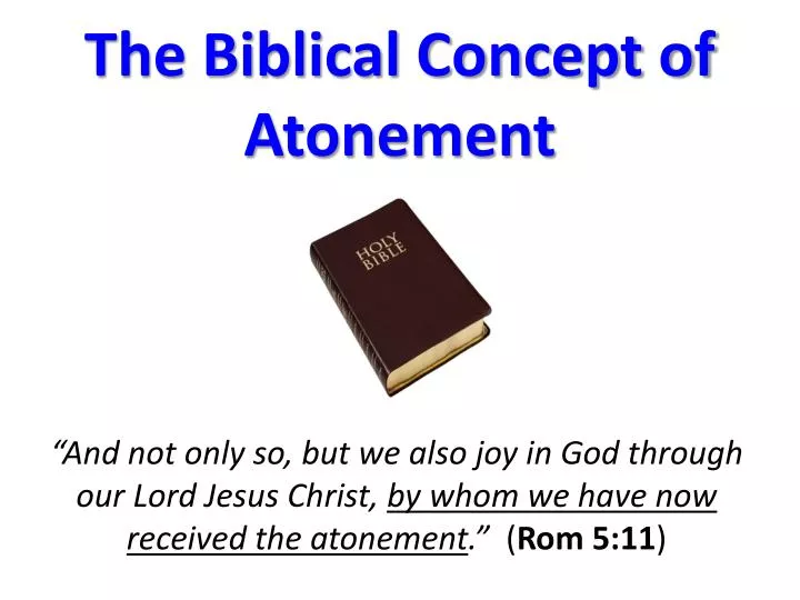 the biblical concept of atonement