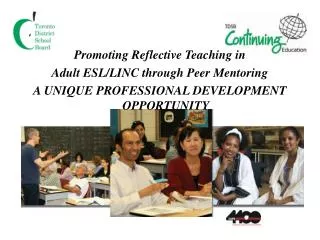 Promoting Reflective Teaching in Adult ESL/LINC through Peer Mentoring