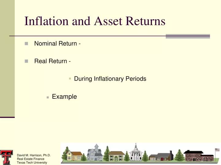 inflation and asset returns