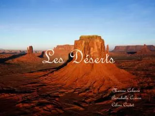les d serts