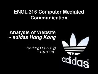 ENGL 316 Computer Mediated Communication
