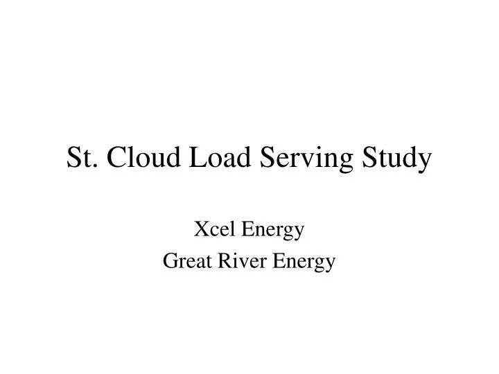 st cloud load serving study