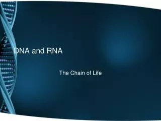 DNA and RNA