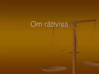 om r ttvisa