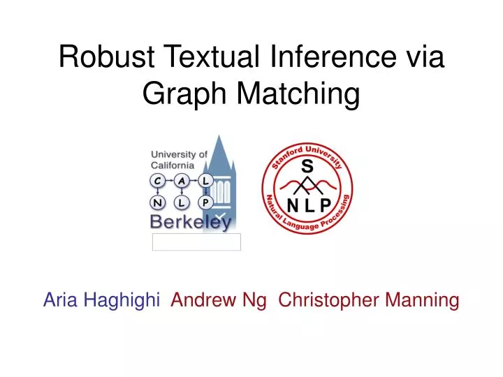 robust textual inference via graph matching