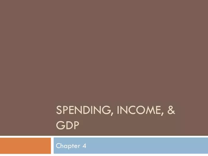 spending income gdp