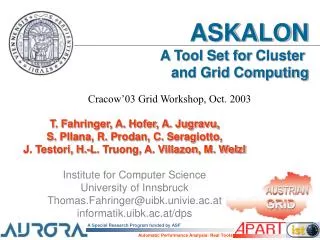 ASKALON A Tool Set for Cluster and Grid Computing