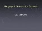 Geographic Information Systems - slide 1