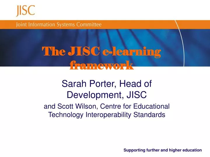 the jisc e learning framework