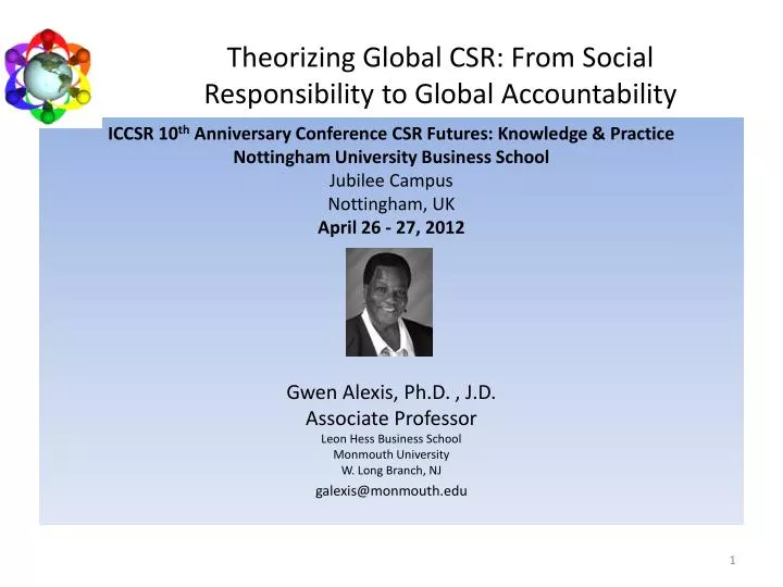 theorizing global csr from social responsibility to global accountability