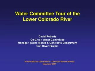 Water Committee Tour of the Lower Colorado River