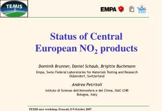 Status of Central European NO 2 products