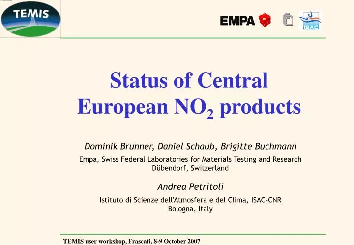 status of central european no 2 products