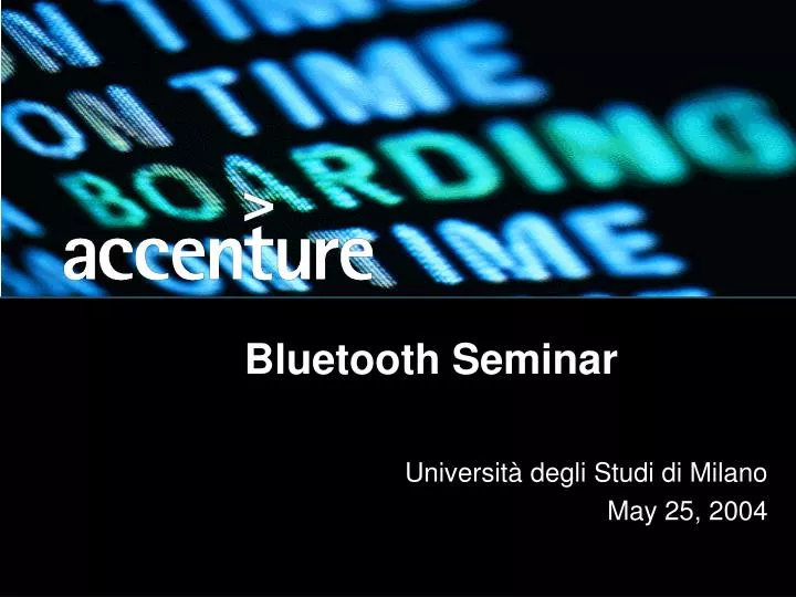 bluetooth seminar