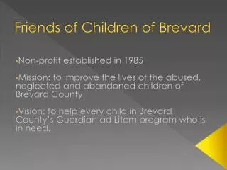Friends of Children of Brevard