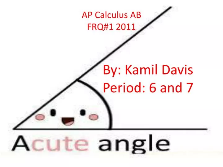 ap calculus ab frq 1 2011