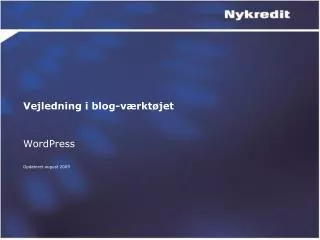 vejledning i blog v rkt jet