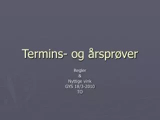 termins og rspr ver