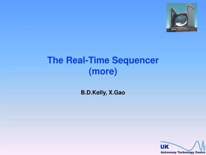 the real time sequencer more
