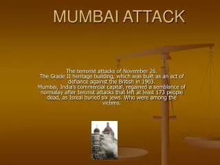 MUMBAI ATTACK