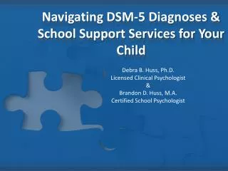 Navigating DSM-5 Diagnoses &amp; School Support Services for Your Child