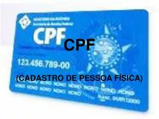 cpf cadastro de pessoa f sica