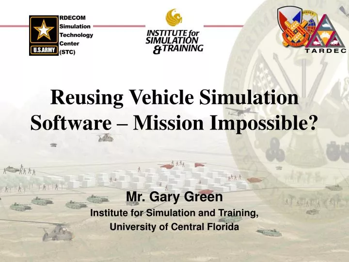 reusing vehicle simulation software mission impossible
