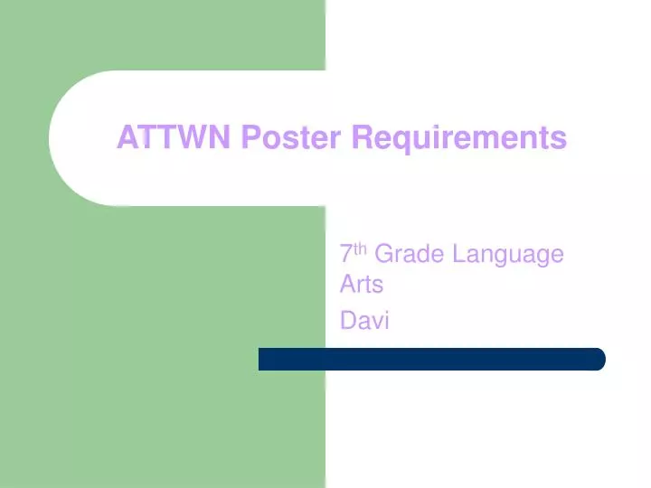 attwn poster requirements