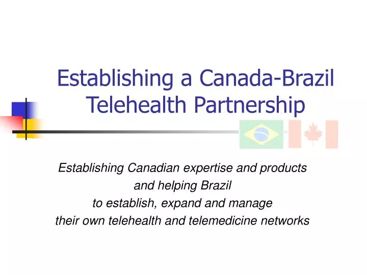 establishing a canada brazil telehealth partnership