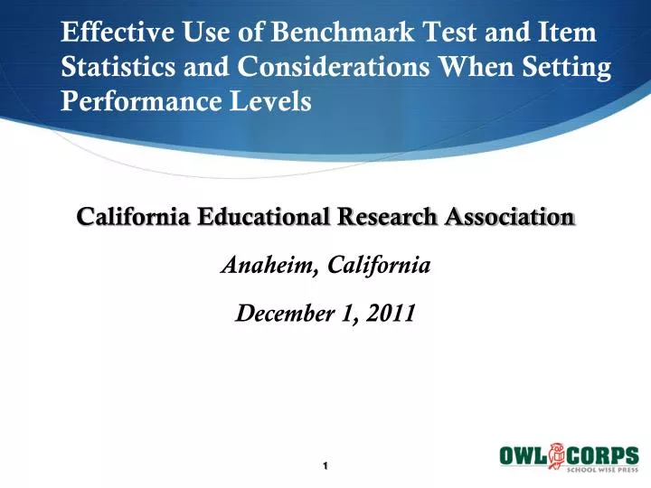 california educational research association anaheim california december 1 2011