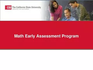 math early assessment program