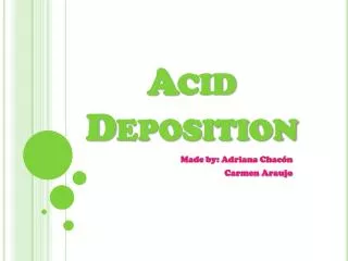 Acid D eposition