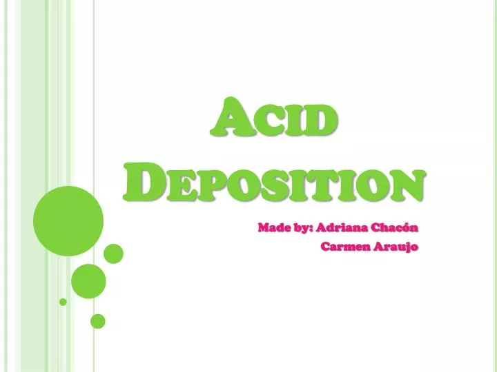 acid d eposition