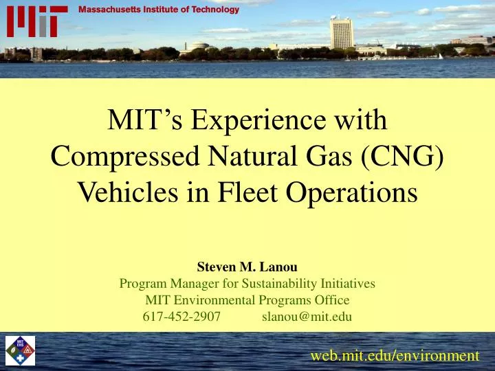 mit s experience with compressed natural gas cng vehicles in fleet operations