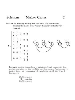 Solutions Markov Chains 2