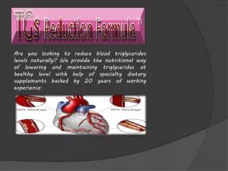 Reduce Triglycerides