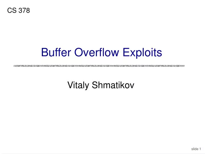 buffer overflow exploits