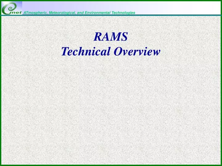 rams technical overview