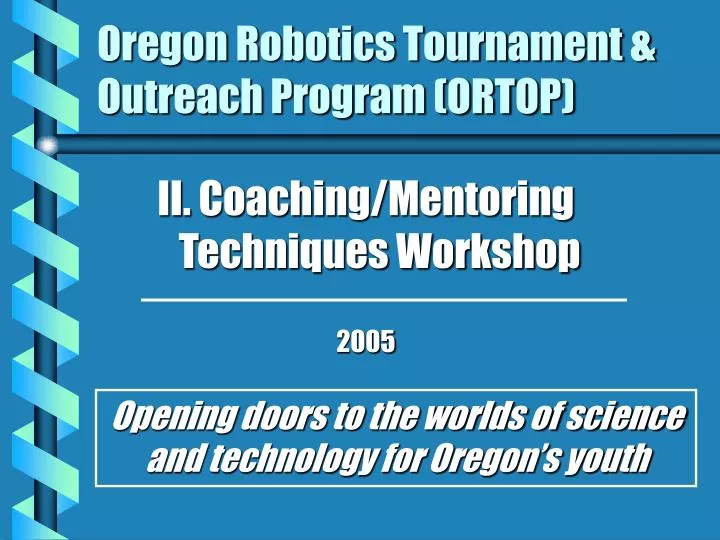 oregon robotics tournament outreach program ortop
