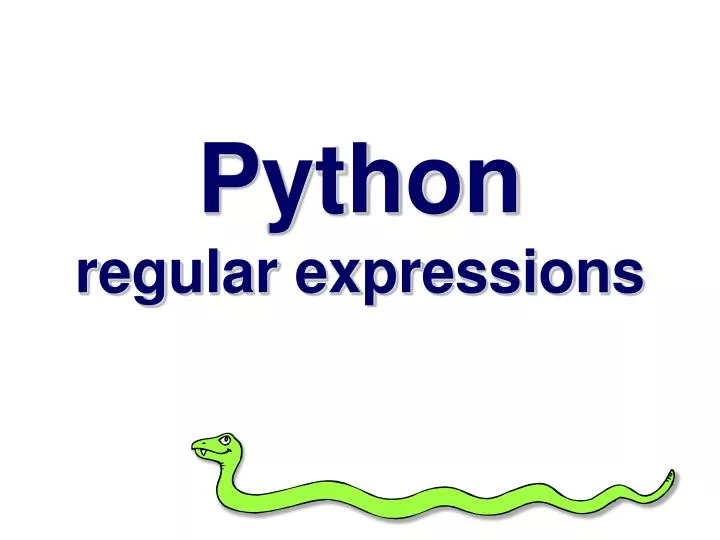 python regular expressions