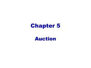 Chapter 5 Auction