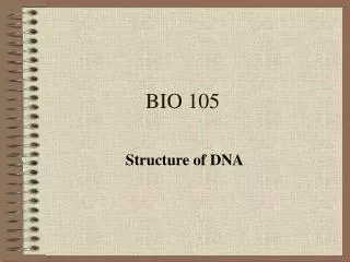 BIO 105