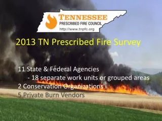 2013 TN Prescribed Fire Survey